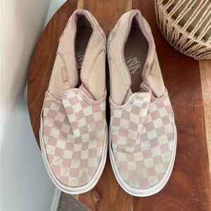 Vans Classic Pink Checkered Canvas Sneakers